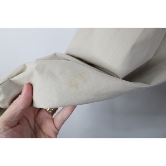 Vintage 80s 90s Streetwear Mens Large Full Zip Cafe Racer Bomber Jacket Beige - Picture 8 of 16